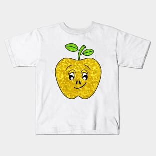 FUNNY Food Cute Golden Delicious Apple Kids T-Shirt